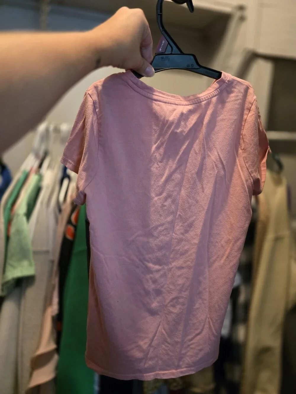 Cat and Jack Girls Pink T-Shirt Radiate Positive Energy